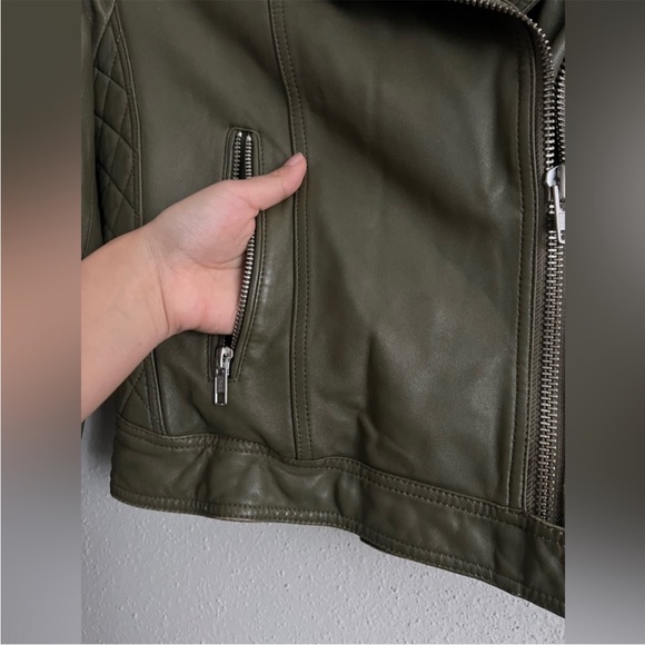 SAMANTHA SIPOS Faux Fur Moto Leather Jacket - Picture 12 of 17